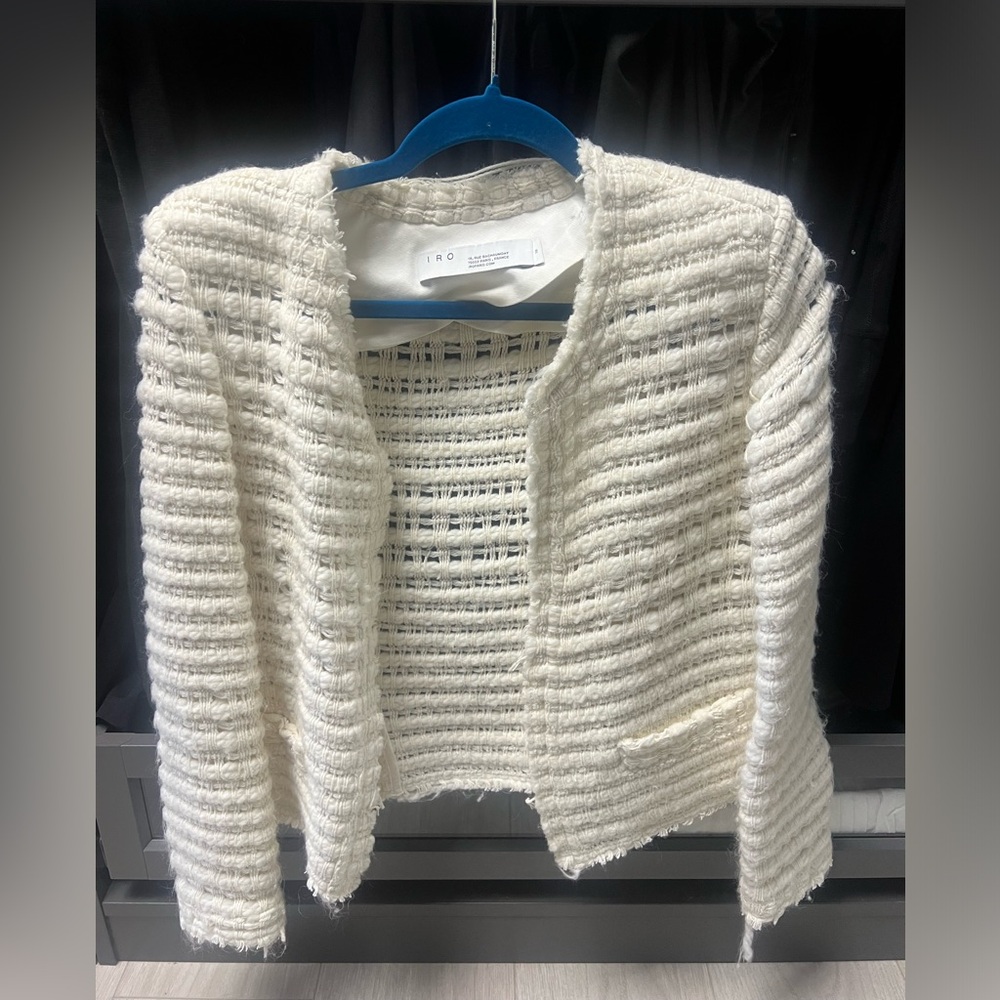 Iro knitted white cardigan